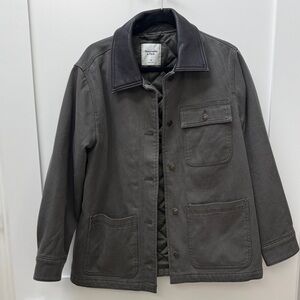 Abercrombie & Fitch dark olive Workwear Jacket-Medium